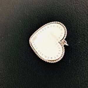 Tiffany twist heart charm